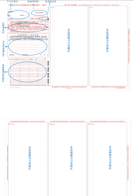 山西省2020年自考（专科、本科）考生答题注意事项及常见问题